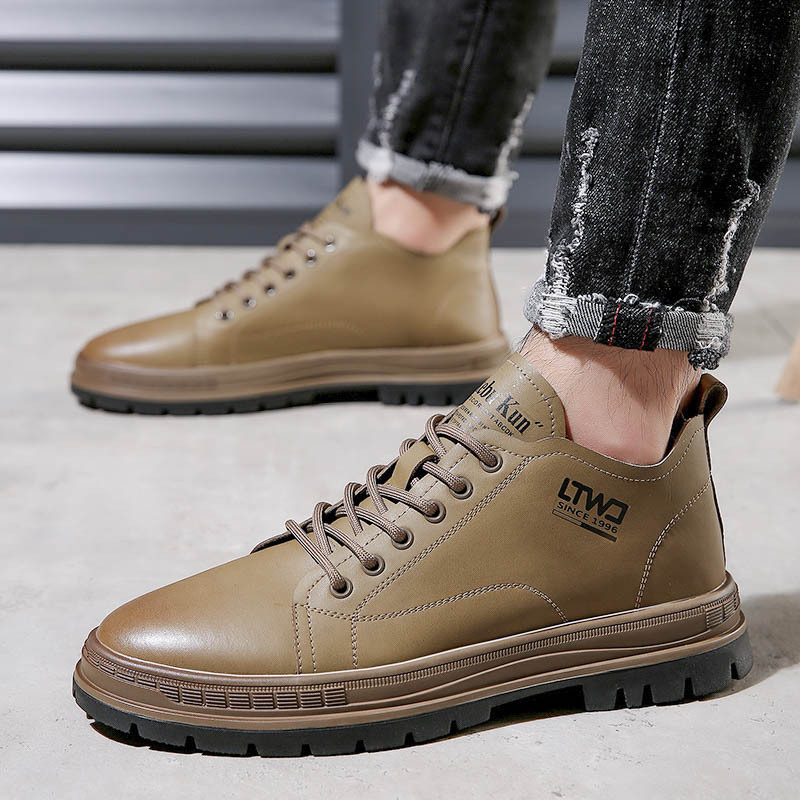 Leatherwork Designs - Zapatos de cuero informales de alta